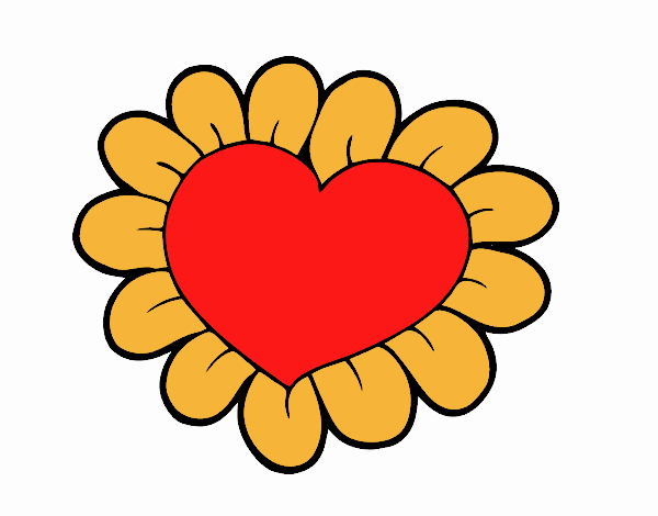 Corazón flor