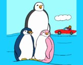 Familia pingüino