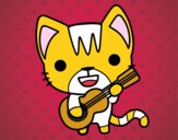 Gato guitarrista