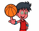 Jugador de baloncesto junior