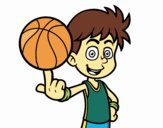 Jugador de baloncesto junior