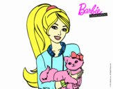 Barbie con su linda gatita