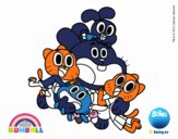 Gumball y amigos contentos