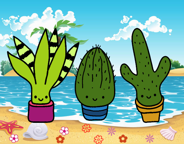 Dibujo de Mini  cactus  pintado por en Dibujos net el d a 22 