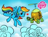 Rainbow Dash y la tortuga tanque