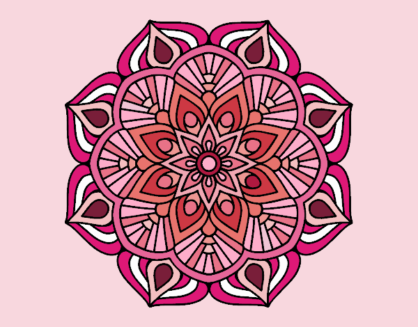 Mandala de color rosa