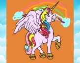 Unicornio con alas