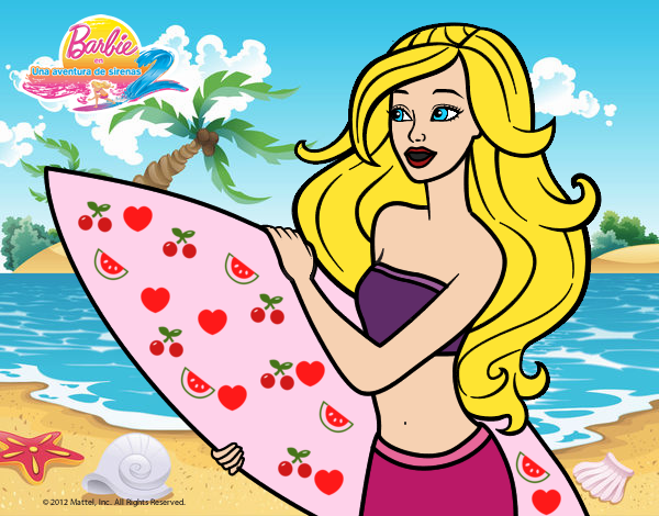 Barbie va a surfear