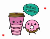 Café y donut