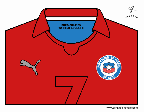 Camiseta del mundial de fútbol 2014 de Chile