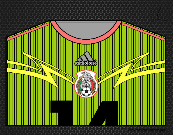 Camiseta del mundial de fútbol 2014 de México