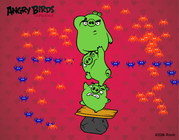 Cerdos verdes de Angry Birds