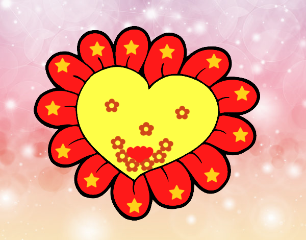 Corazón flor