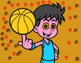 Jugador de baloncesto junior