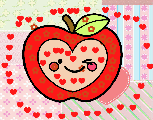 Manzana corazón