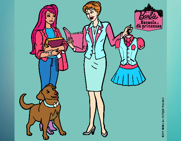 Barbie con su profesora