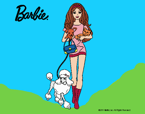 Barbie con sus mascotas