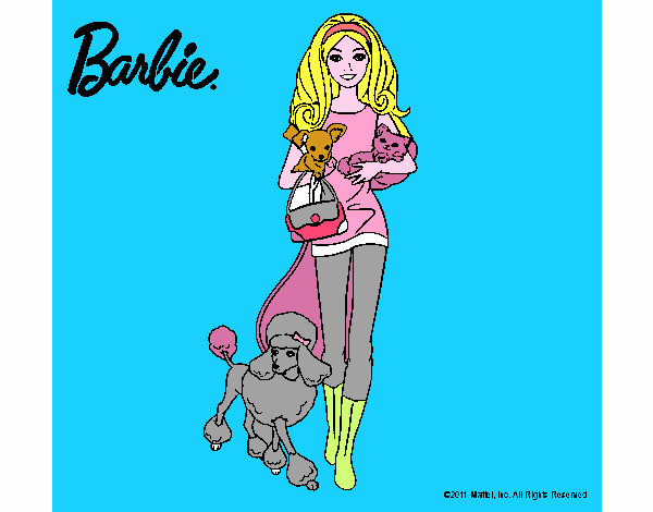 Barbie con sus mascotas