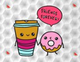 Café y donut