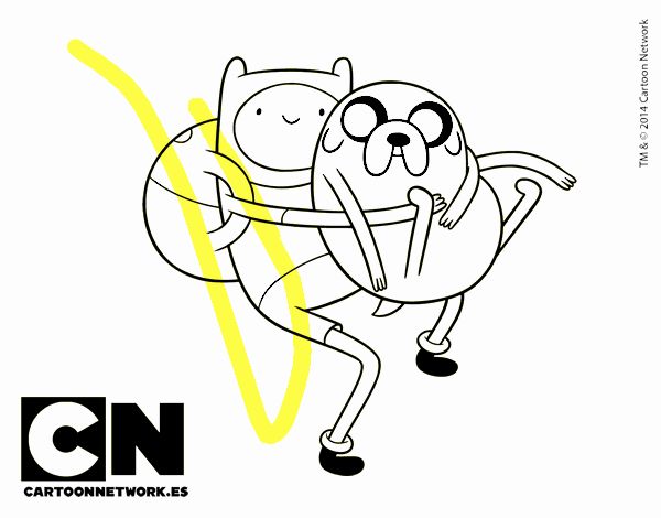 Finn y Jake abrazados