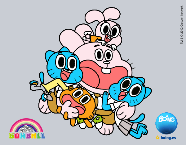 Gumball y amigos contentos