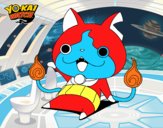 Jibanyan saludando