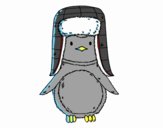 Pingüino con gorro