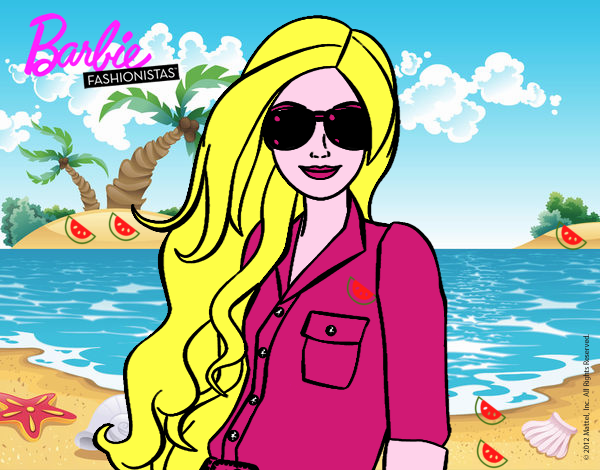 Barbie con gafas de sol