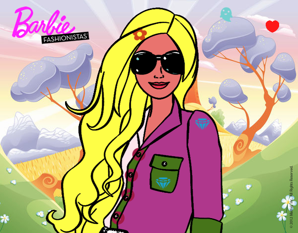 Barbie con gafas de sol