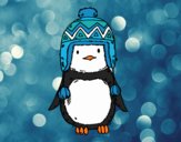 Bebé pingüino con gorrito