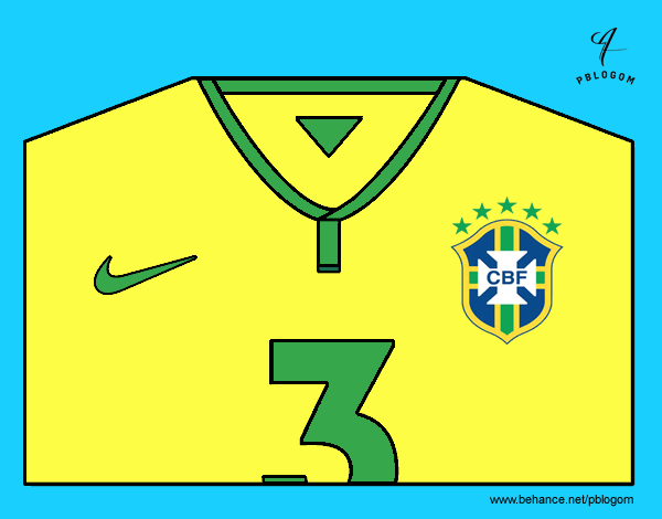 Camiseta del mundial de fútbol 2014 de Brasil