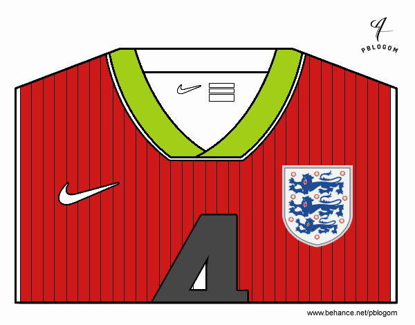 Camiseta del mundial de fútbol 2014 de Inglaterra