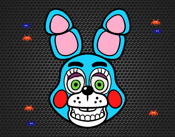 Cara de Toy Bonnie de Five Nights at Freddy's