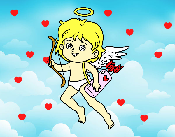 Cupido con su arco mágico