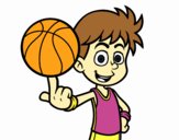 Jugador de baloncesto junior