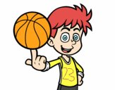 Jugador de baloncesto junior