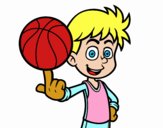 Jugador de baloncesto junior