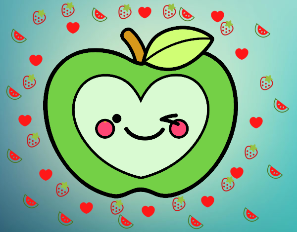 Manzana corazón