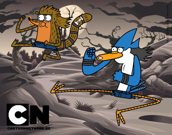 Mordecai y Rigby karatekas