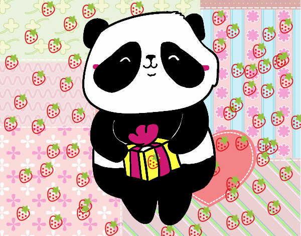 Panda con regalo