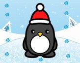 Pingüino navideño