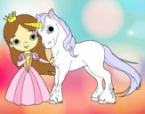 Princesa y unicornio