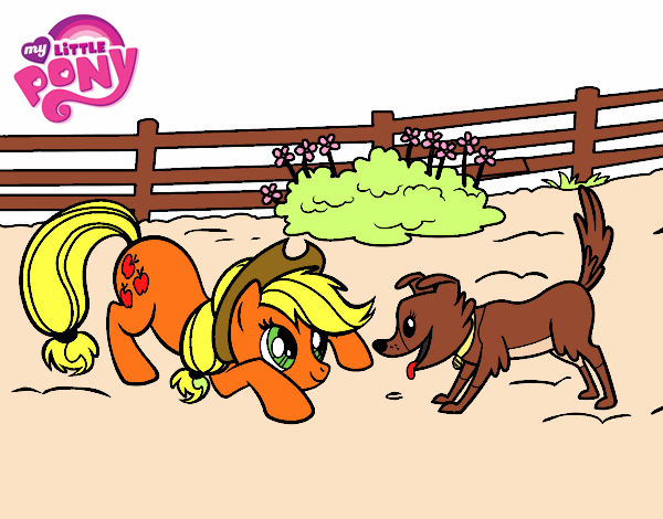 Applejack y Winona