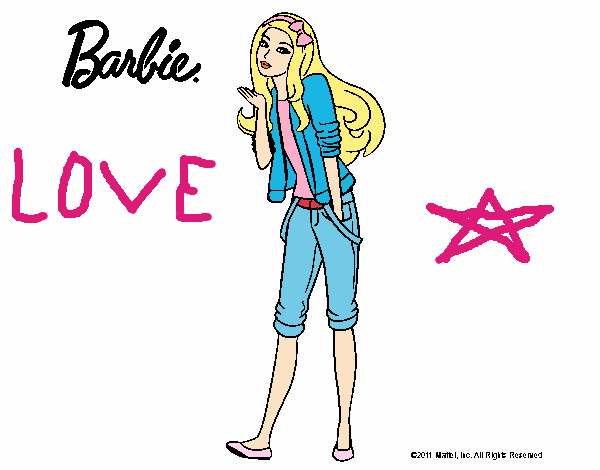 Barbie con look casual