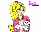 Barbie con su linda gatita