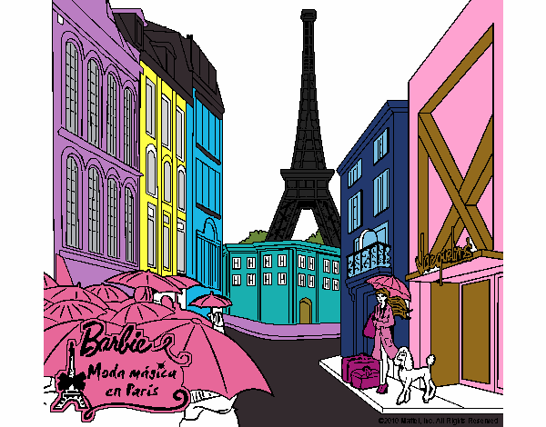 Barbie en la Torre Eiffel