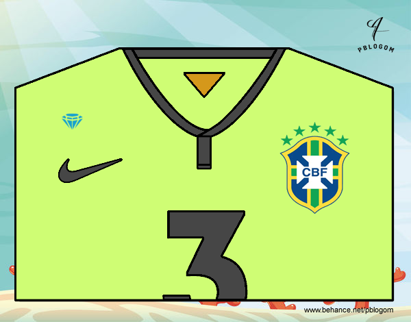 Camiseta del mundial de fútbol 2014 de Brasil