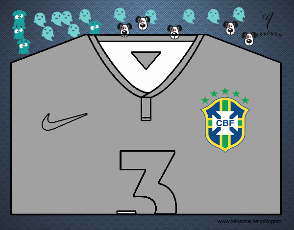 Camiseta del mundial de fútbol 2014 de Brasil