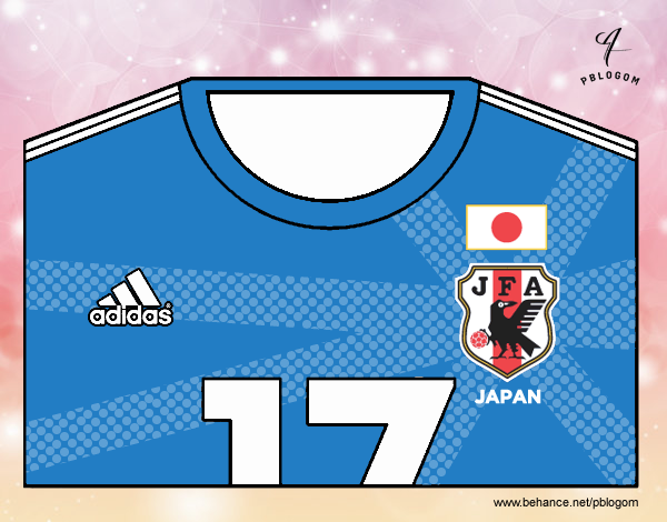 Camiseta del mundial de fútbol 2014 de Japón