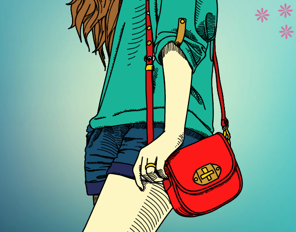 Chica con bolso